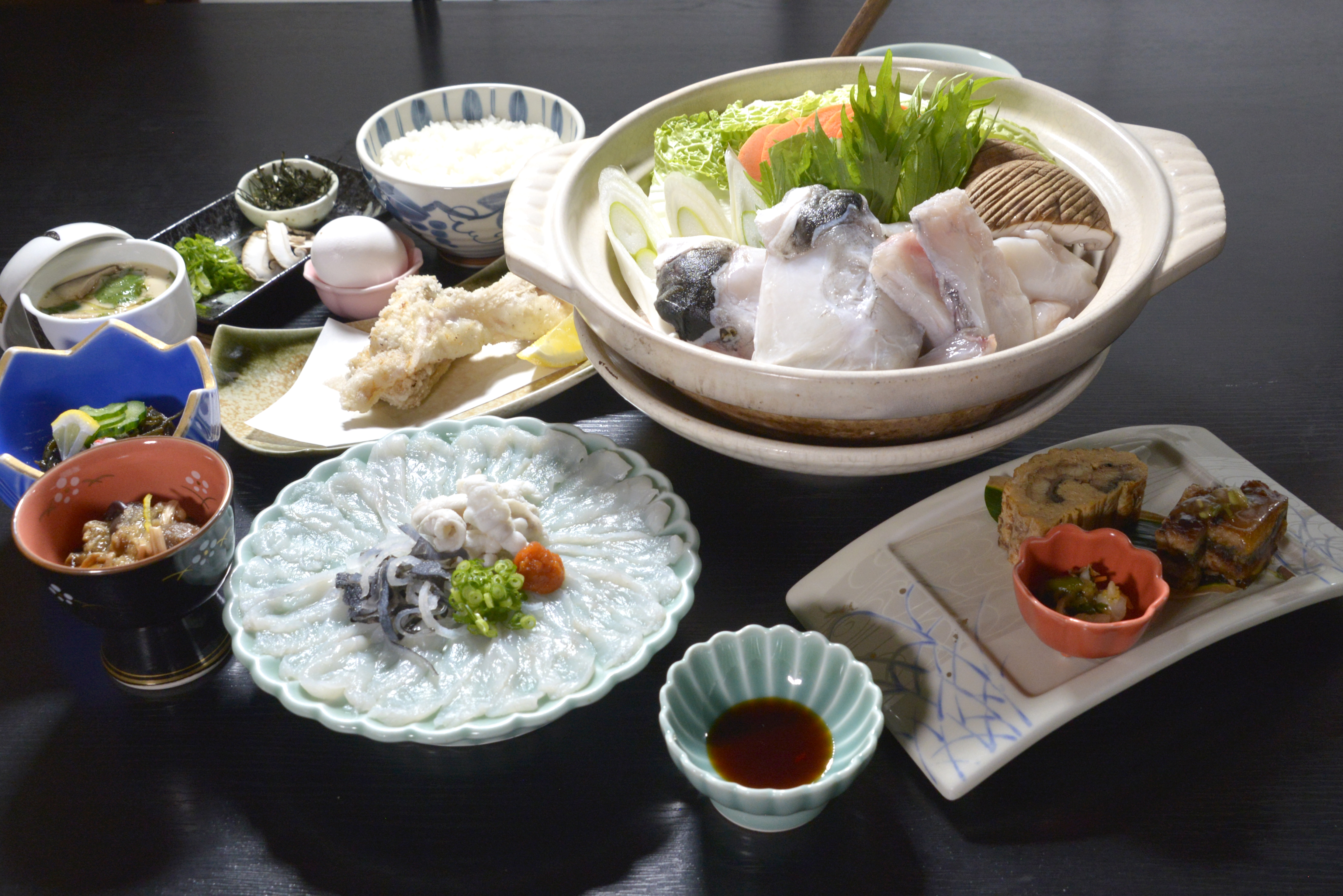 ふぐコースの写真